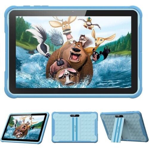Tweedekans Spoused Kindertablet – 10.1 Inch – Kindertablet vanaf 3 jaar – 64GB – 4GB RAM– 6000 mAh Batterij - Incl. Beschermhoes & Ouder Control app – Blauw Tweedehands