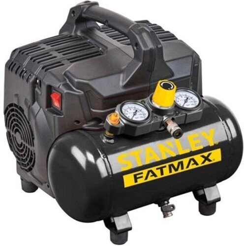 Tweedekans Stanley Compressor DST 101/8/6 FMXCM00 - Luchtcompressor Olievrij - Max. 59dB Tweedehands