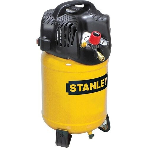 Tweedekans Stanley Compressorset, olievrije luchtcompressor, verticaal, 1.5 pk, 10 bar, tankinhoud 24 L, incl. accessoires 6-delig Tweedehands
