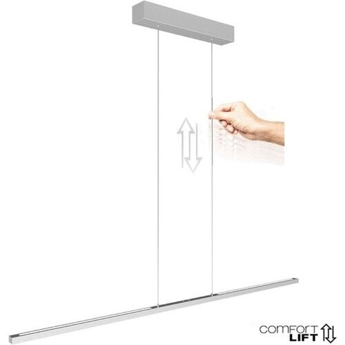 Tweedekans Steinhauer - Design Hanglamp Bande - Moderne Metaal Lamp met LED - In Hoogte Verstelbaar - Staal Kleur Tweedehands