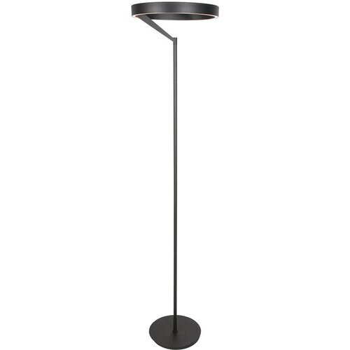 Tweedekans Steinhauer Exclusive - vloerlamp - Mykty - zwart - metaal - Ø 40cm - LED - 4201ZW Tweedehands