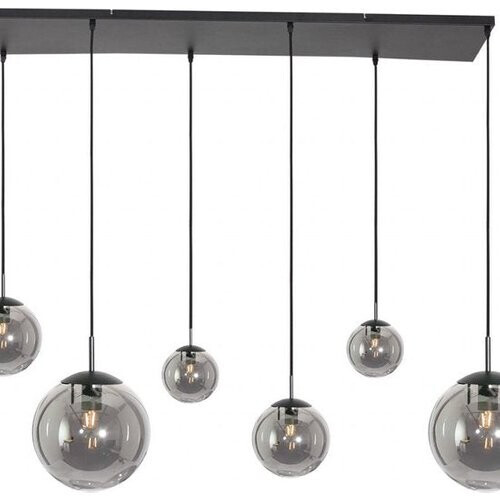 Tweedekans Steinhauer - hanglamp - Bollique LED - zwart - glas metaal - design lamp - E27 - 3499ZW Tweedehands