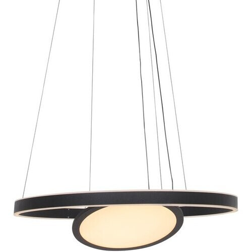Tweedekans Steinhauer hanglamp Ringlux - zwart - metaal - 60 cm - ingebouwde LED-module - 3514ZW Tweedehands
