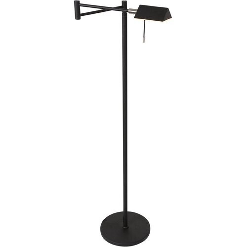 Tweedekans Steinhauer - vloerlamp - Retina - zwart - glas metaal - design lamp - LED - 3083ZW Tweedehands