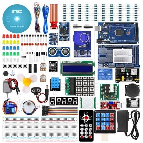 Tweedekans Strex Starter Kit geschikt voor Arduino Extra Groot - ATmega2560 - 278 Delig - In Opbergdoos Tweedehands