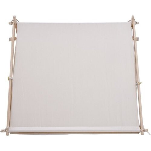 Tweedekans Sunny Sienna Speeltent met vlaggen en vloermat Crème – Wigwam Tipi Tent voor kinderen met Slinger & Opbergtas - Stokken FSC hout - 120x100x105cm Tweedehands