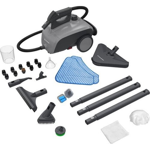 Tweedekans Techweise TS1 - Stoomreiniger - 3,6 bar 1500W - 26 accessoires - Vloer, badkamer en meer - 40 min stomen Tweedehands