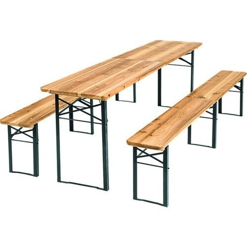 Tweedekans TecTake - Biertafel met banken, campingtafel, opklapbaar Tweedehands