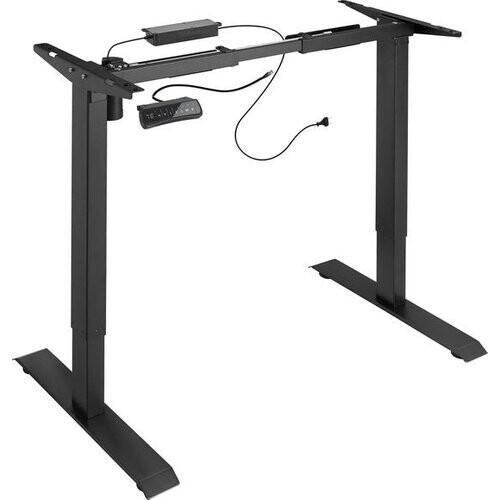 Tweedekans tectake® - elektrisch Zit Sta Bureau - Tafelframe Piotr zwart - verstelbaar - memory functie - 402999 Tweedehands