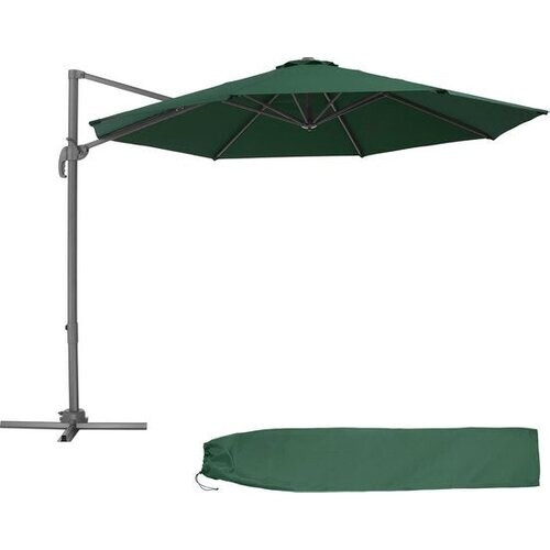 Tweedekans tectake-  parasol Daria groen - 403134- met beschermhoes Tweedehands