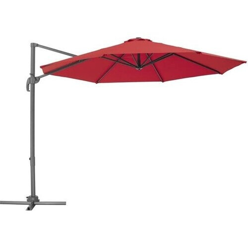 Tweedekans tectake-  parasol Daria wijnrood  - 403135- met beschermhoes Tweedehands