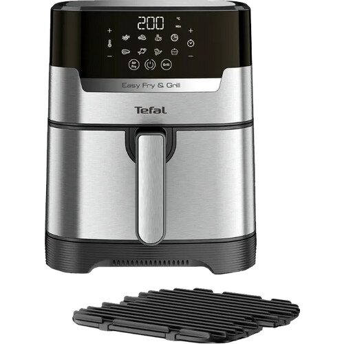Tweedekans Tefal Easy Fry & Grill XL Precision EY505D Rvs Tweedehands