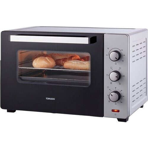 Tweedekans Tomado TEO4500S - Vrijstaande oven - 45 Liter - 2000 Watt - Hetelucht - 3 insteekniveau's - Zilver Tweedehands
