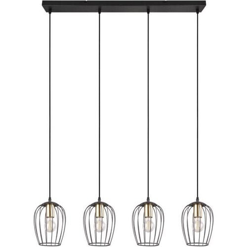 Tweedekans Trio Hanglamp Grid Ø 16cm | 4 x E27 | 40 W - 90 x 150 x 16 cm Tweedehands