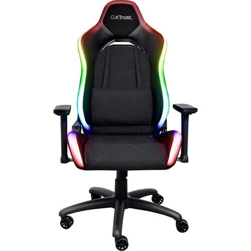 Tweedekans Trust GXT 719 Ruya RGB - Gaming Stoel met RGB Verlichting – Verstelbare Gamestoel – Ergonomisch – Bureaustoel – Gaming Chair - Zwart Tweedehands