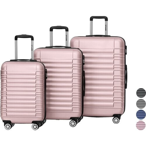 Tweedekans TRVLMORE Kofferset - 3 Delig - 38L Handbagage + 70L en 110L Ruimbagage - Roségoud