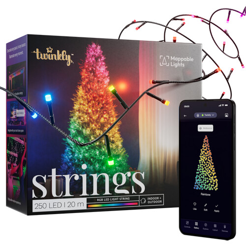 Tweedekans Twinkly Smart Kerstverlichting Wit en Gekleurd Licht 250 lampjes Tweedehands