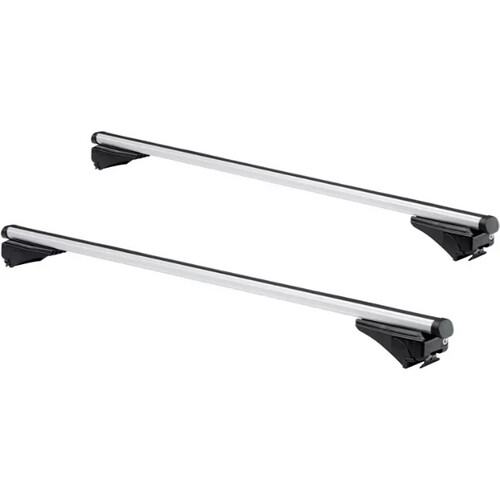 Tweedekans Twinny Load Dakdragerset A99 Aluminium - Zilver - Voor Originele Dichte, Gesloten of Open Railing Tweedehands