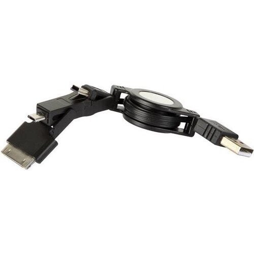 Tweedekans Usb Naar Mini Usb + Micro Usb + Ipad/Ipod - Zelfoprollend Tweedehands