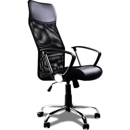 Tweedekans VEEHAUS Bureaustoel met mesh zwart Tweedehands