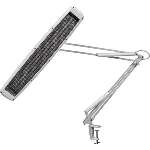 Tweedekans Velleman Bureaulamp met klem, zwenkarm, aan/uit-schakelaar, 60 cm breed, 3x 14 W, 6500 K, wit Tweedehands