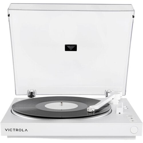 Tweedekans Victrola Automatische Platenspeler - Voorversterker - Bluetooth - White Tweedehands