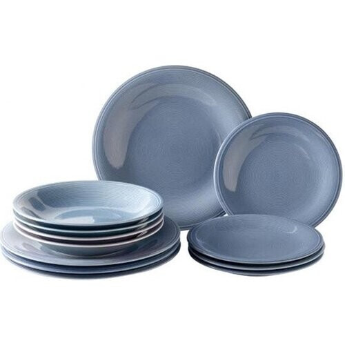 Tweedekans Villeroy & Boch Starterset Color Loop Horizon 10-delig – Voorzien Van Natuurlijke Uitstraling En Magnetronbestendig En Vaatwasmachinebestendig – Voor Dagelijks Gebruik – Horizon Porselein – 21-28 cm Tweedehands