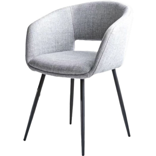 Tweedekans Vince Design Boden Eetkamerstoel 55x55x78 cm – Lichtgrijs