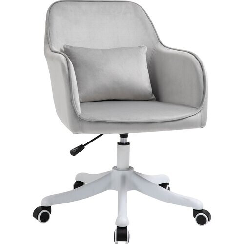 Tweedekans Vinsetto Massage-bureaustoel met lendenkussen 55 cm x 65 cm x 89 cm grijs Tweedehands