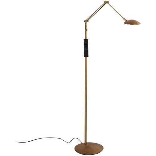 Tweedekans Vloerlamp Steinhauer Daphne 2 4601BR - bronzen leeslamp van metaal en elektronica, verstelbaar licht, klassieke stijl, ideaal voor binnengebruik Tweedehands
