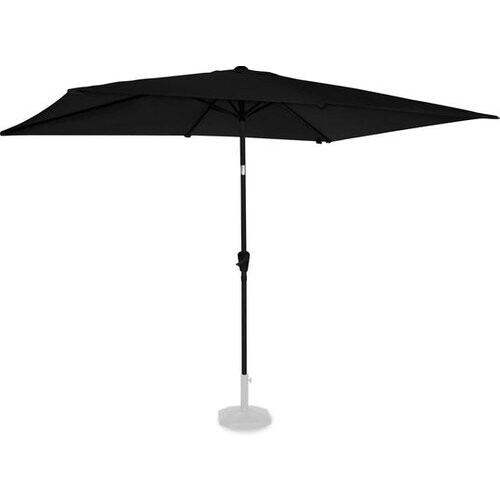Tweedekans VONROC Premium Parasol Rapallo 200x300cm – Duurzame parasol - Kantelbaar – UV werend doek - Antraciet/Zwart – Incl. beschermhoes Tweedehands