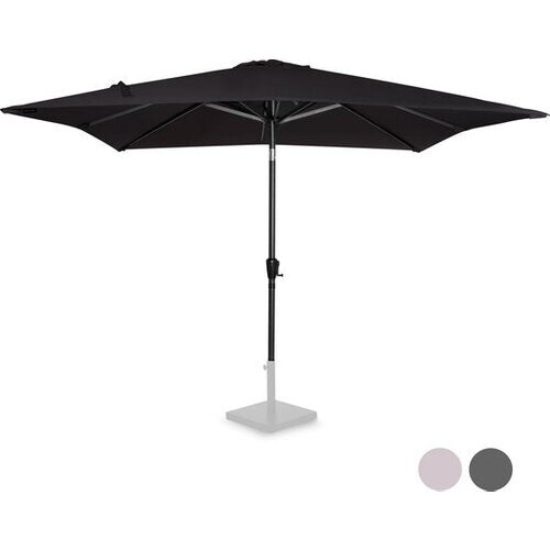 Tweedekans VONROC Stokparasol – Kantelbaar  – 280 x 280 x 245 cm – Zwart Tweedehands