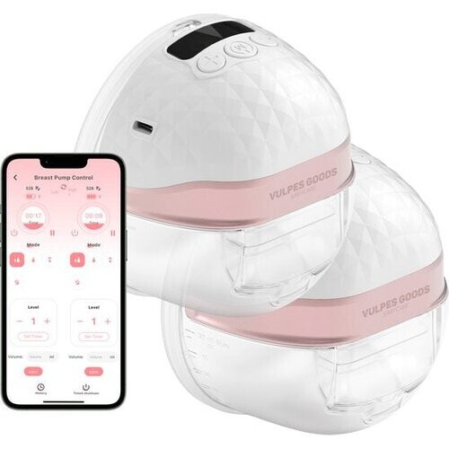 Tweedekans Vulpes Goods® BabyCare - Dubbele Elektrische Draadloze Borstkolf - Handsfree & Draagbaar - met APP bediening - BPA-Vrij - PRO V2