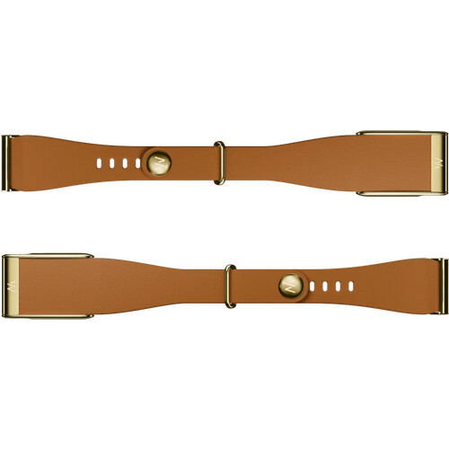 Tweedekans WHOOP MG LeatherLuxe Tapered Band Bruin/Goud S/M Tweedehands