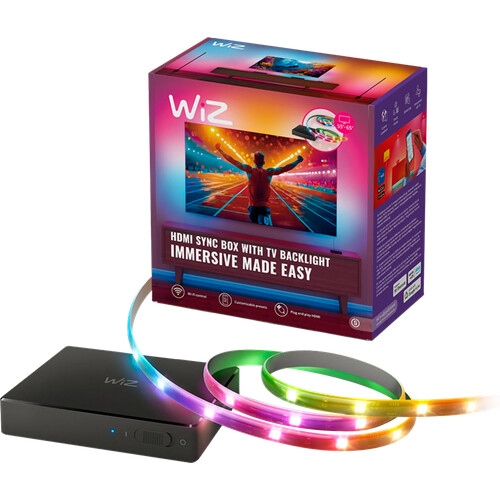 Tweedekans WiZ HDMI Sync Box + Lightstrip voor 55-65 Inch TV's Tweedehands