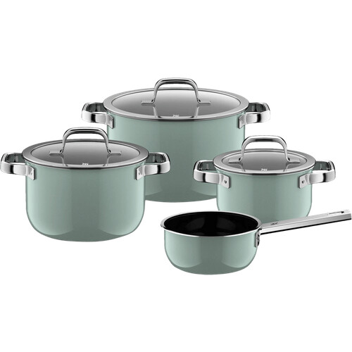 Tweedekans WMF Fusiontec Mineral Pro Pannenset 4-delig Eucalyptus Haze Tweedehands