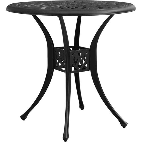 Tweedekans Yaheetech Bistrotafel Ø78 cm - Gegoten Aluminium - Parasolgat - Brons Tweedehands