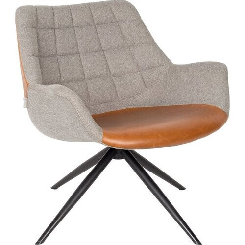 Tweedekans Zuiver Doulton Loungestoel Vintage Bruin Tweedehands