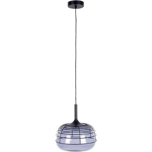 Tweedekans Zuiver Smokey Hanglamp - Zwart - 35.50x35.50x180 cm Tweedehands