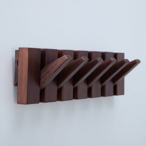 Urban State Piano - Wandkapstok - 6 haken - Donker walnoot (2025) Tweedehands