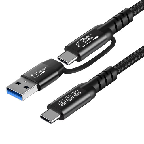 USB4 Kabel - 240W snelladen / 4K video / 20 Gbps data
