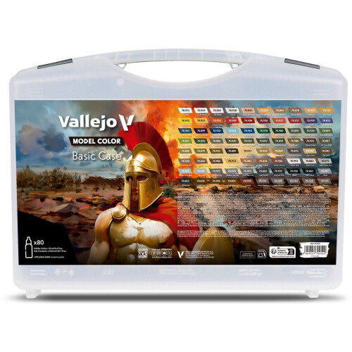 Vallejo 70252 - Hobbyverf Acrylverf - Basis Koffer - 80x Verf (80 stuks) Tweedehands