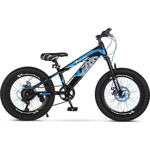 Velo Urban 20 Inch Kinder Mountainbike – 7-speed Shimano – Schijfremmen – Blauw & Zwart