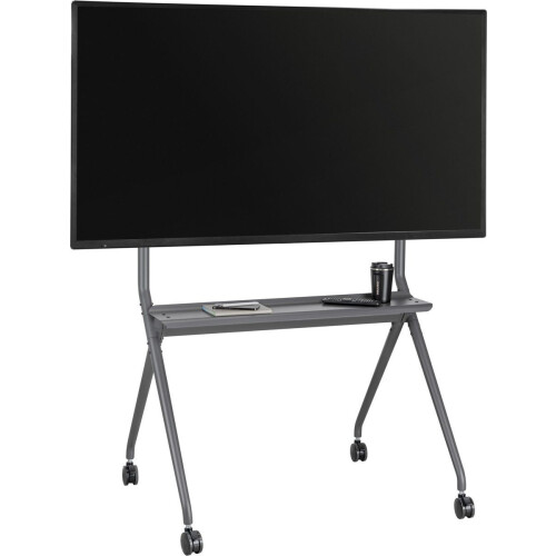 Verrijdbaar TV standaard statief - tot 86 inch - 120 kg belastbaar - Grijs Tweedehands