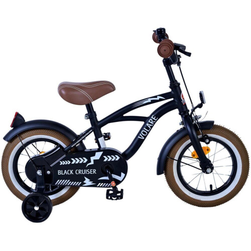 Volare Black Cruiser - Kinderfiets - 12 inch - Zwart