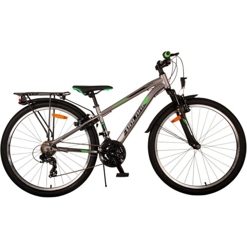 Volare Cross - Kinderfiets - 26 inch - 18 versnellingen - Grijs - 2 handremmen