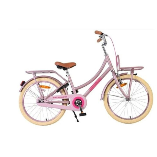 Volare Excellent - Kinderfiets - 20 inch - Handrem en terugtraprem - Mat Roze Tweedehands