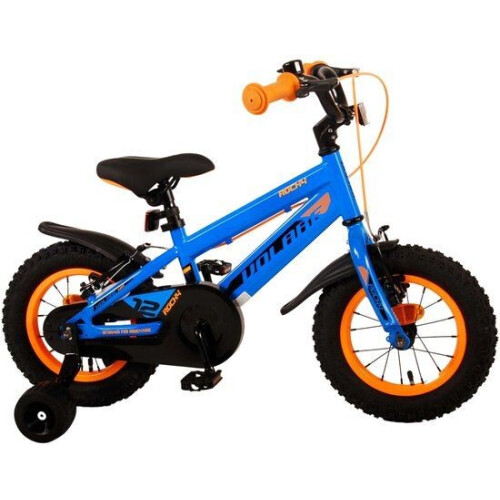 Volare Rocky Kinderfiets - Stadsfiets - 12 inch - 2 handremmen - Blauw Tweedehands