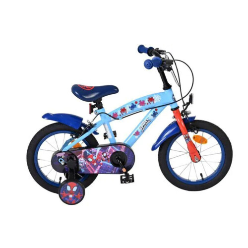 Volare Spidey Kinderfiets - 14 inch - Twee handremmen - Blauw Tweedehands