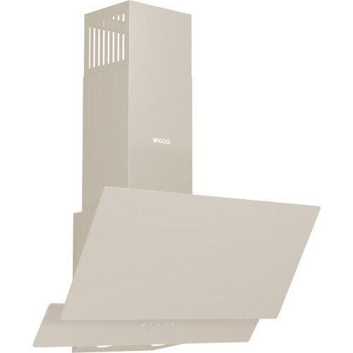 Wiggo WE-A642G(C) - Schuine Afzuigkap - 60 cm - Glasdesign - Energieklasse A - ECO+ Touch Control - Crème Tweedehands
